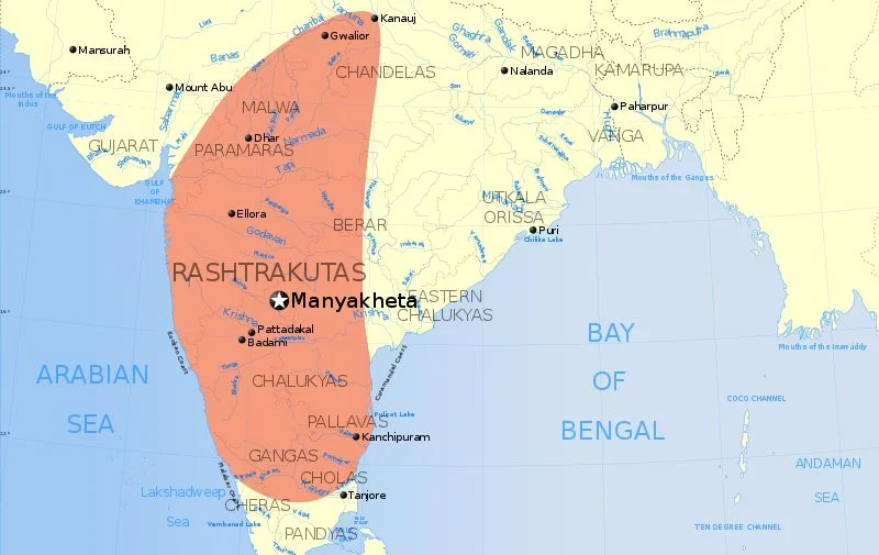 Extent of the Rashtrakuta Empire
