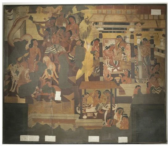 This painting is one of only four surviving examples in the V&A.