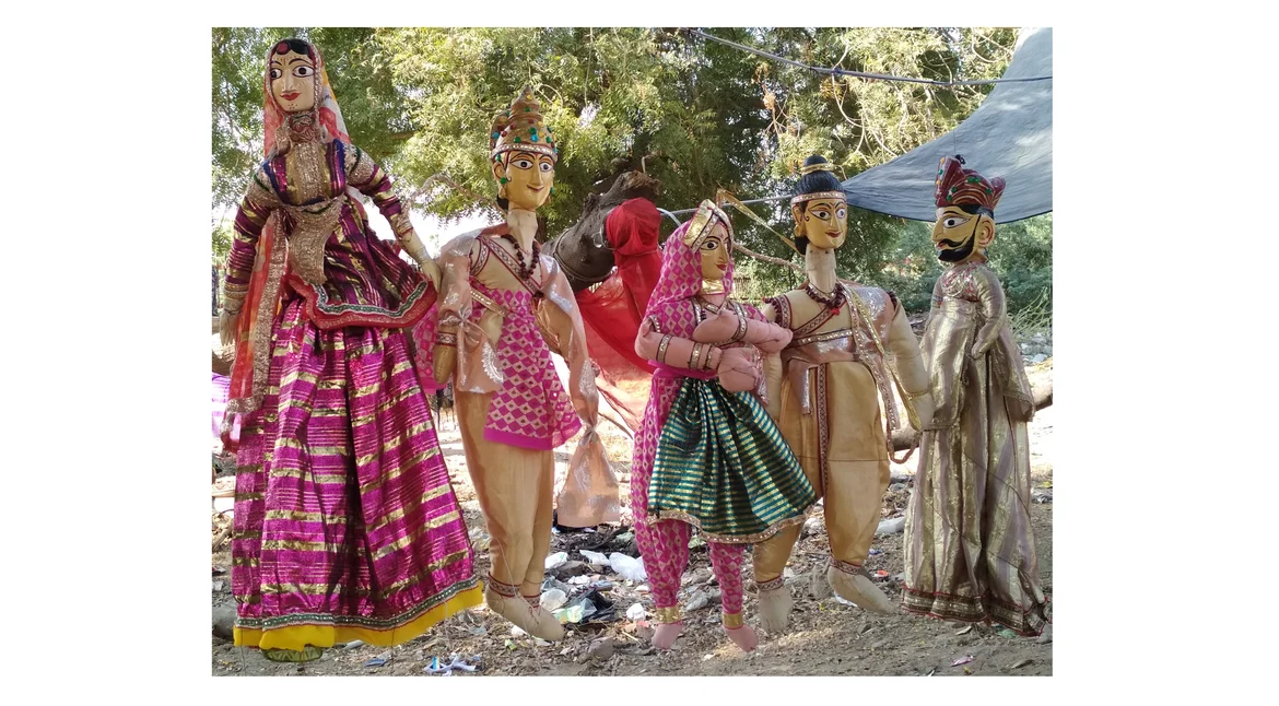 Puppets on display