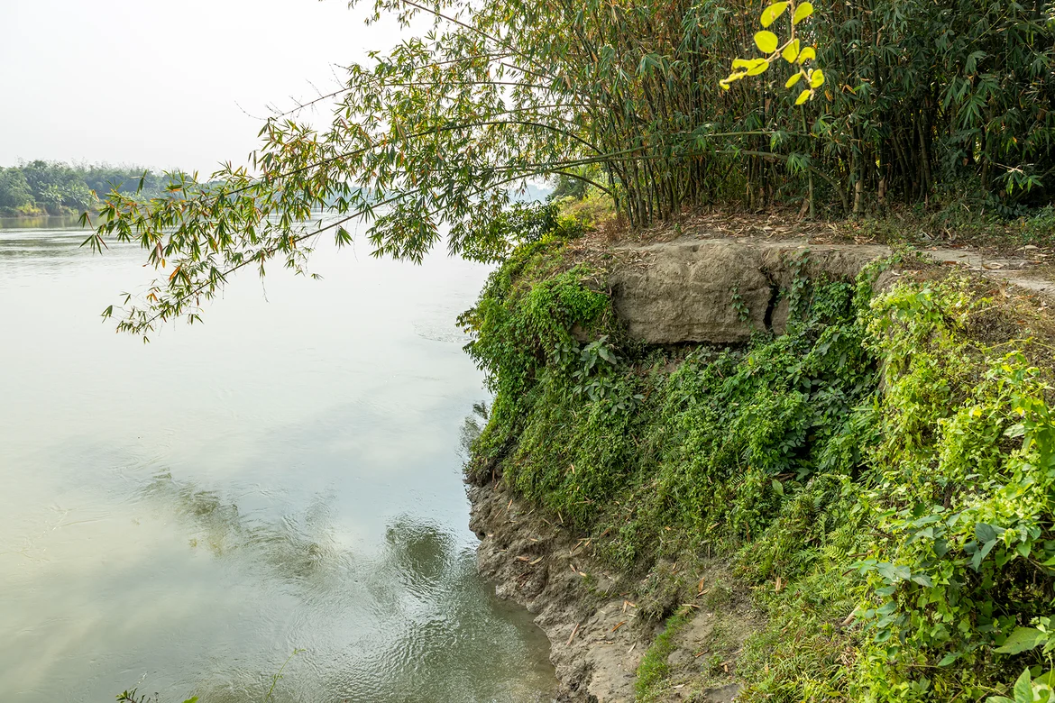 Remnants of the masonry