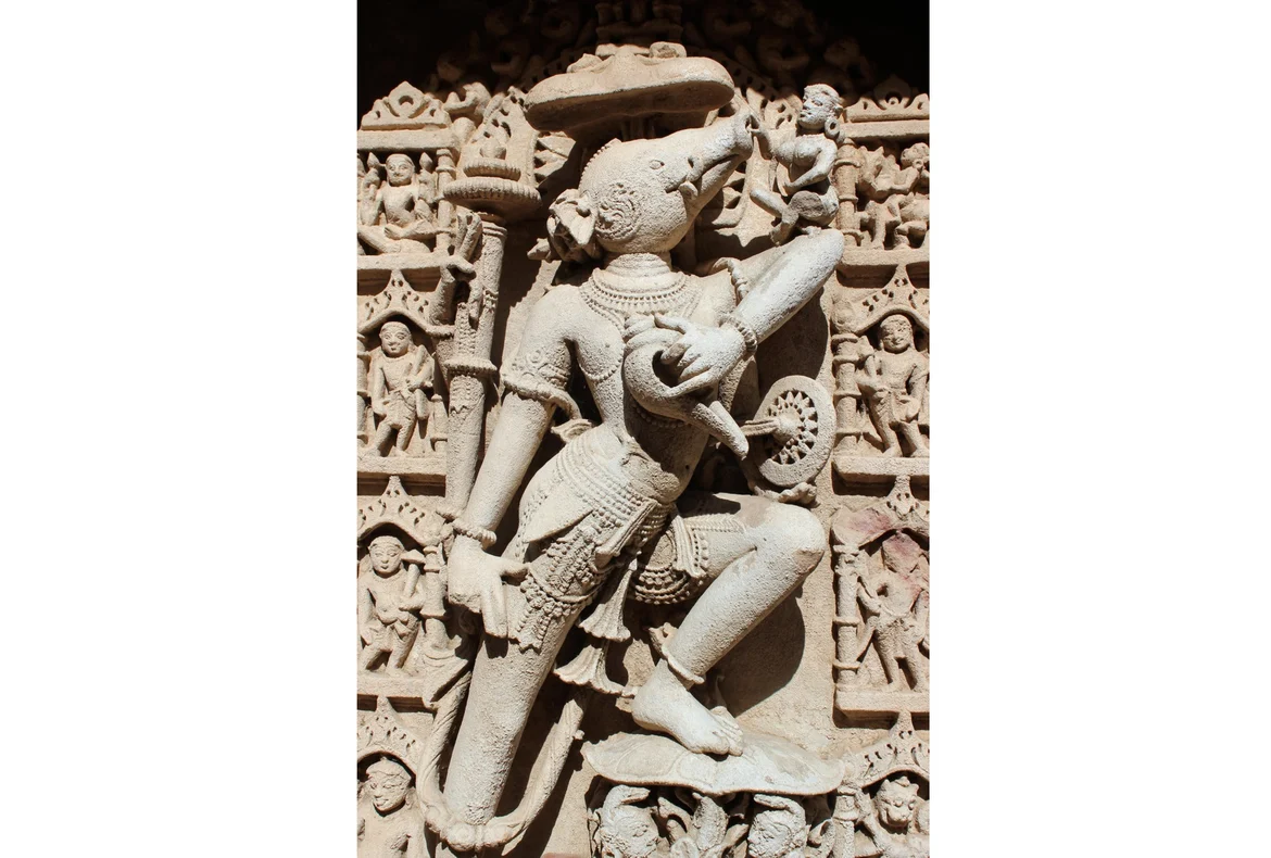 The Varaha at Rani ki Vav at Patan