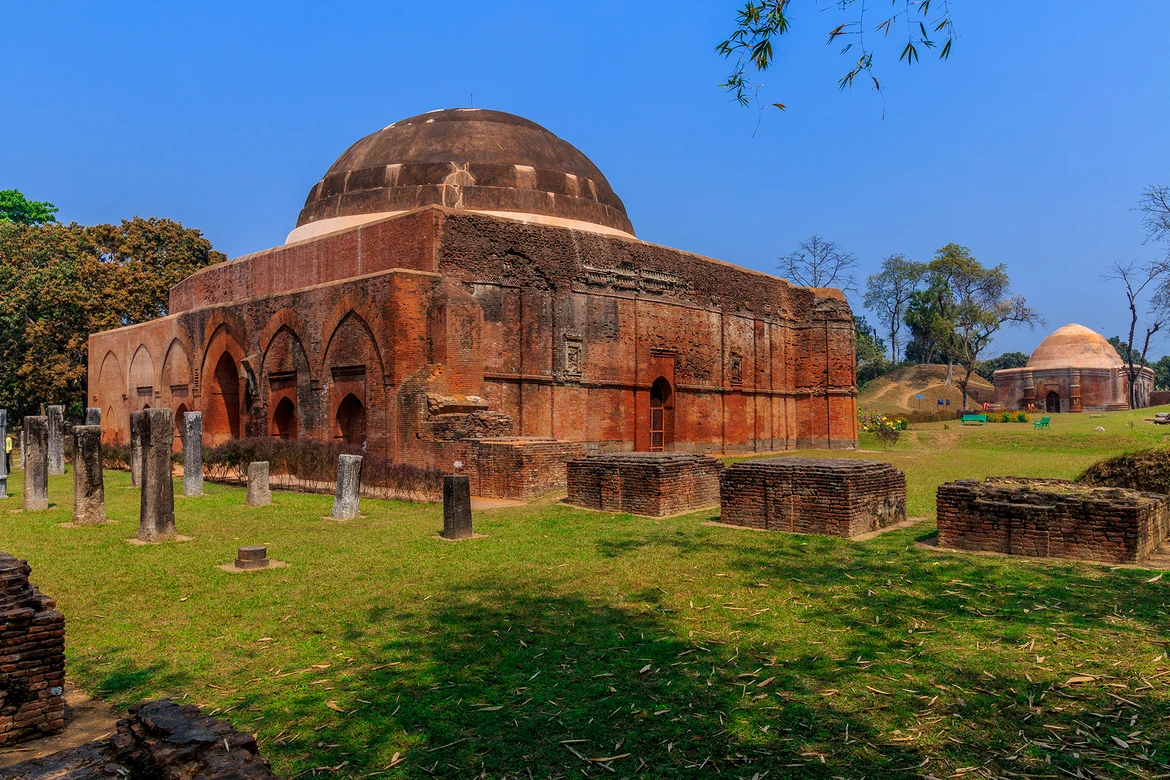Chika Bhavan in the foreground and the Gumti Darwaza in the distance