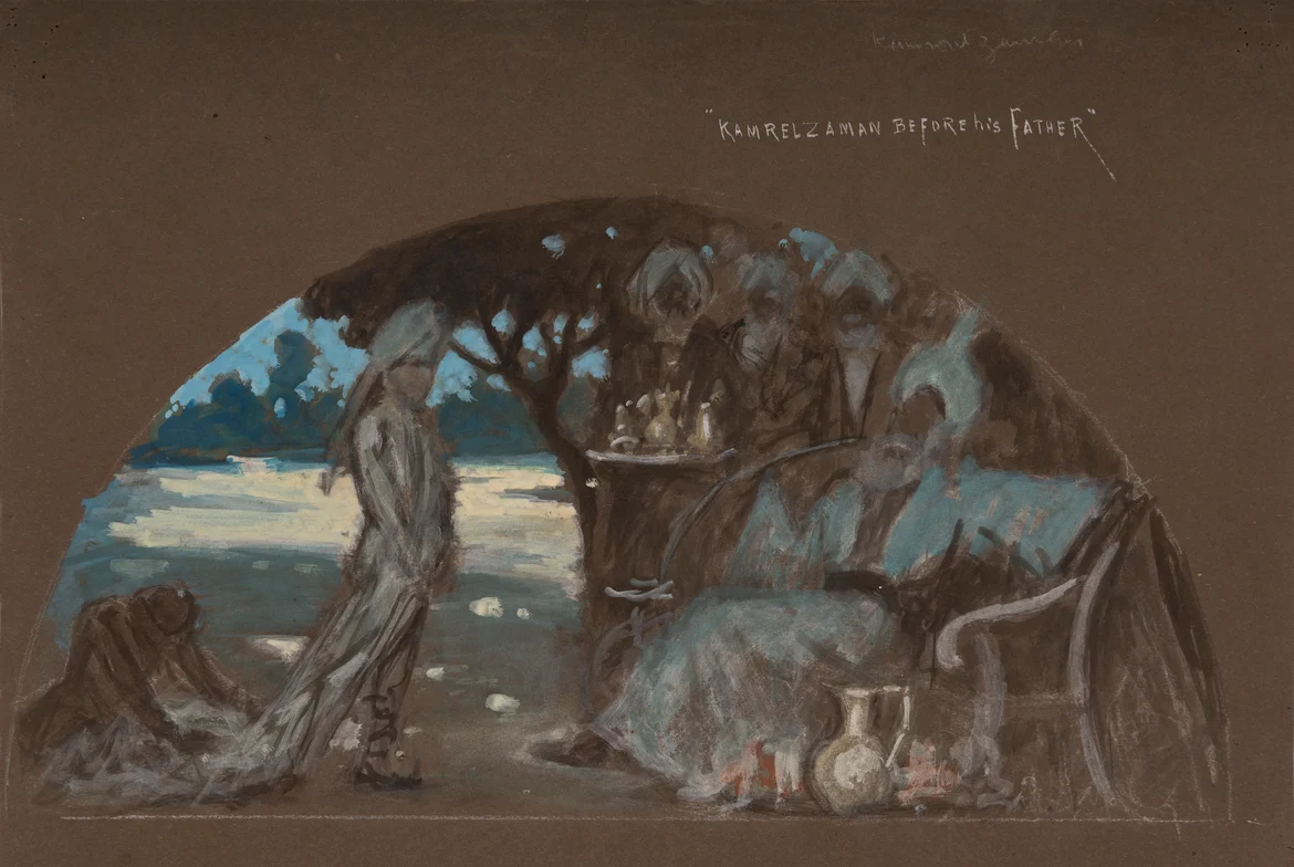 Study for “Kamrelzaman before his father”, for Rashtrapati Bhavan, Circa 1929