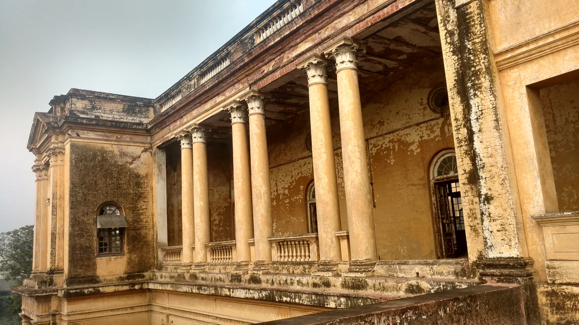 Close-up of the palace