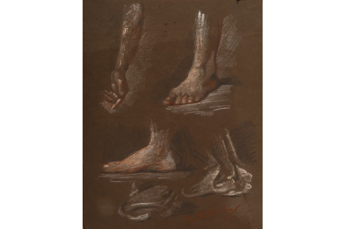 Untitled (Study of hands and feet), 1913