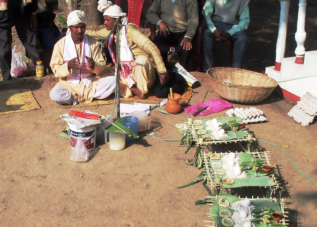 The festival ritual in process