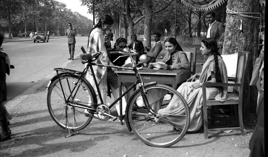 An Election Camp Office of Shri Durga Das, a candidate for the House of the People. Cycle was the symbol of this candidate.