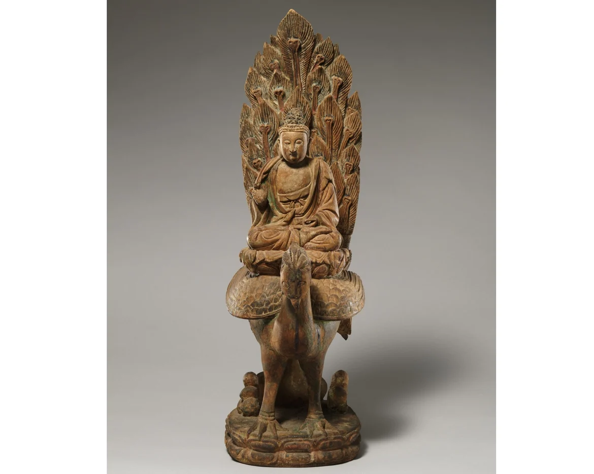 Buddha riding a Peacock (Ming Dynasty, China 15th century) 