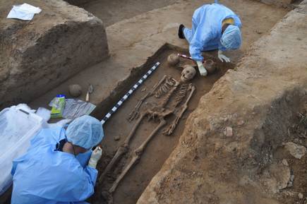 Rakhigarhi Burial for DNA recovery 