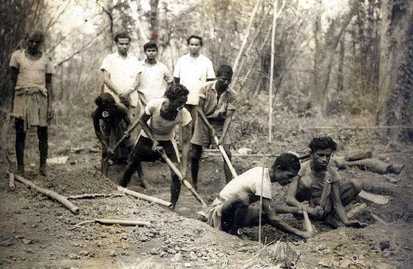 Excavation in progress, Daojali-Hading, 1961-63