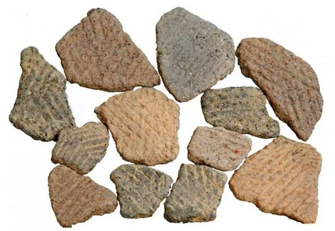 Cord-marked pottery