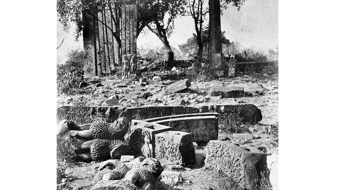 Ruins of the Southern Gateway, Sanchi in 1875