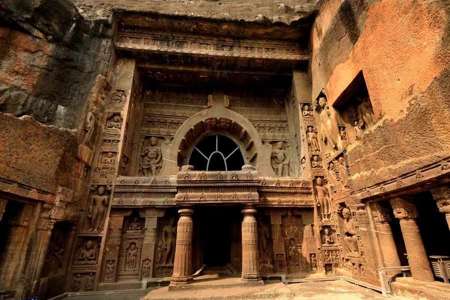 Cave 19, Ajanta, a 5th-century chaitya hall 