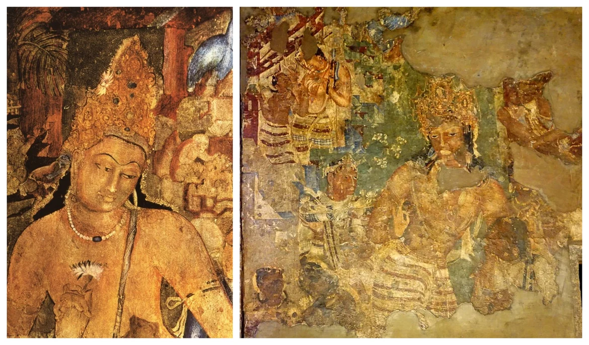 Padmapani and Vajrapani, Cave 1