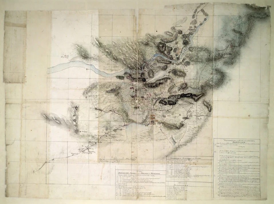 Map of Hampi published in 1820