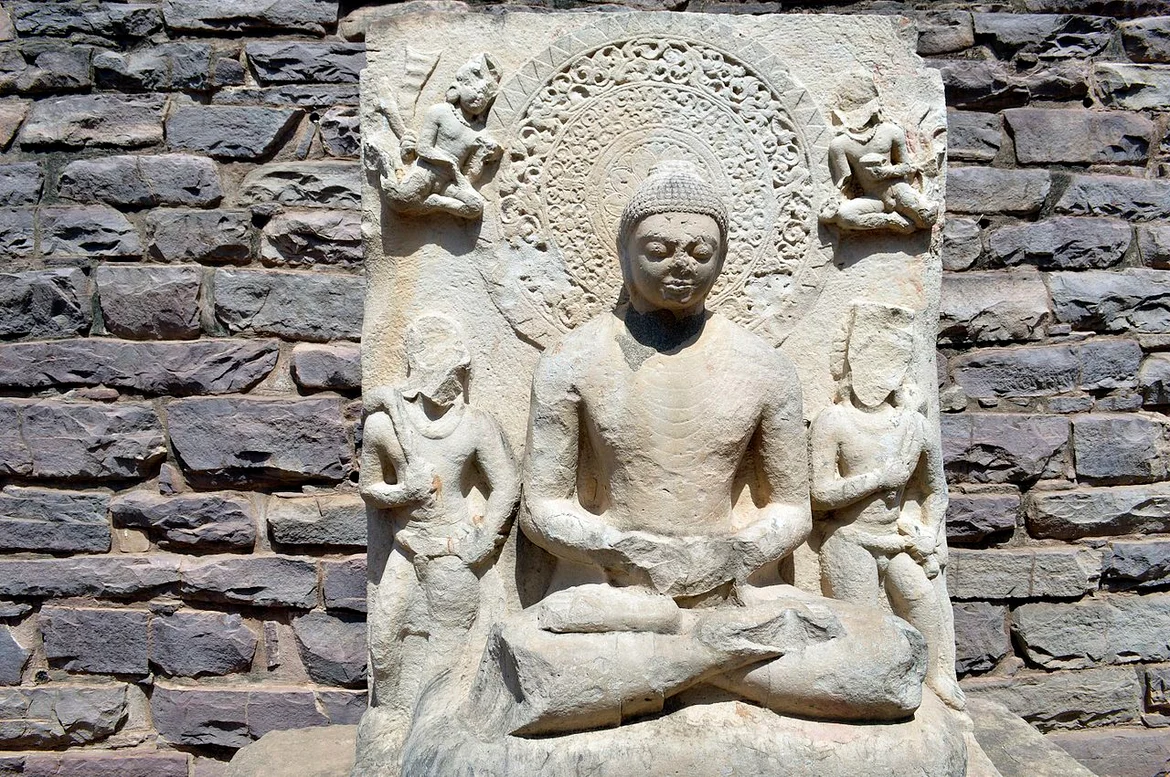 Statue of Buddha in the complex