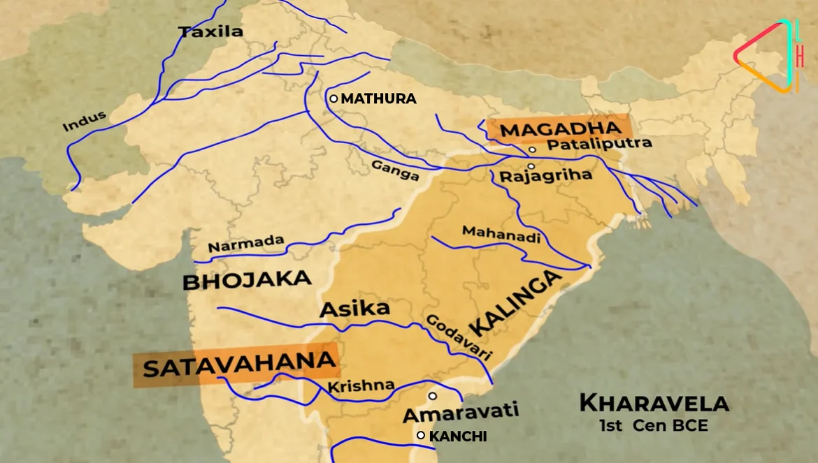 Extent of the empire of Kharavela
