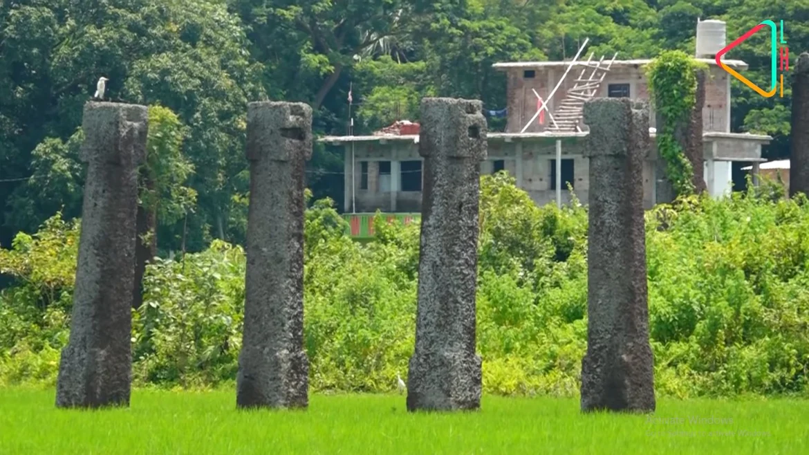 Monolithic pillars at Sisupalgarh