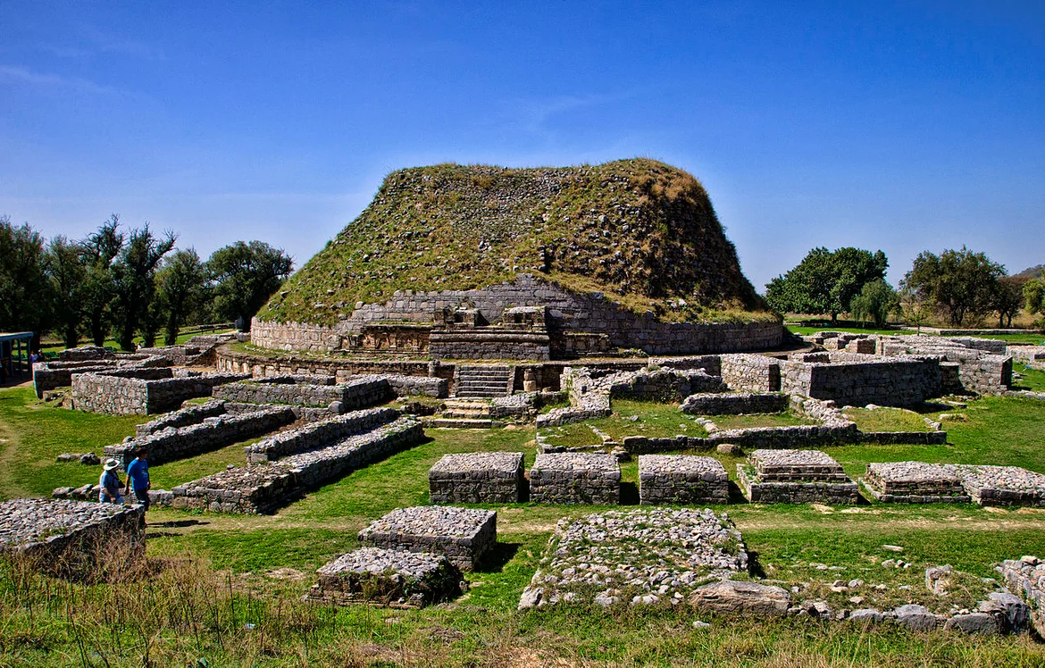 Dharmarajika Stupa at Taxila, which housed fragments of Buddha’s relics 