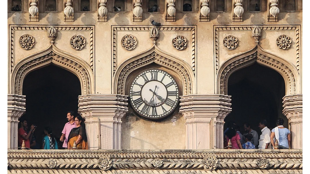 Clock of the Charminar -(installed by the 6th Nizam Mir Mahbub Ali Khan)