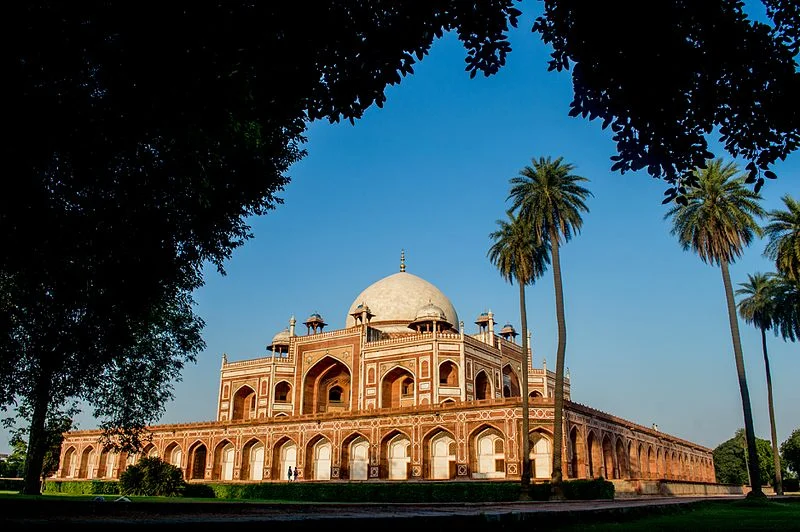 A view of the tomb from its gardens