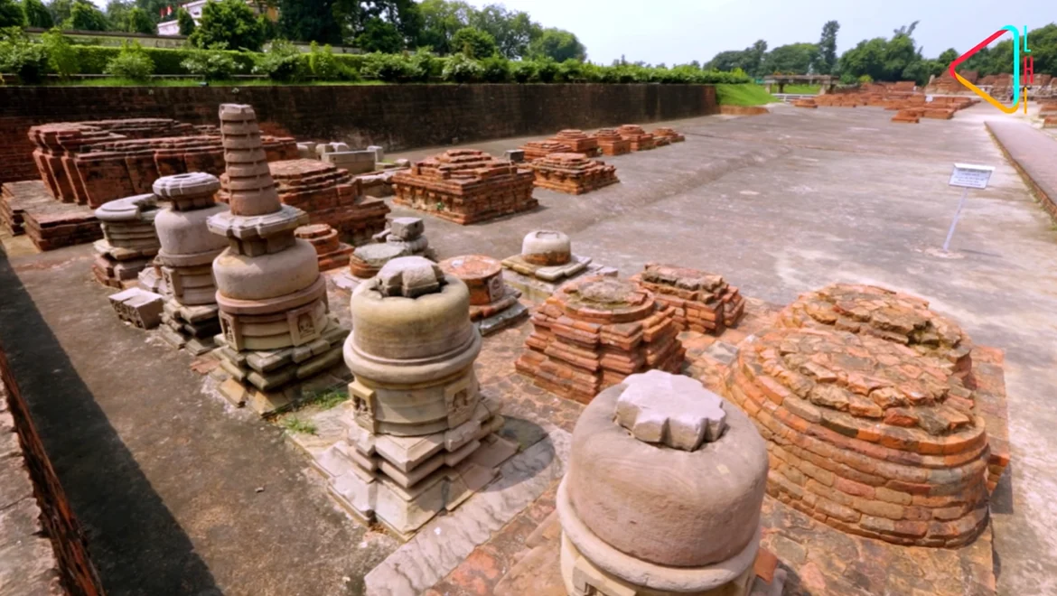 Votive Stupas at Sarnath - They are usually constructed to commemorate yatras or to gain spiritual benefits