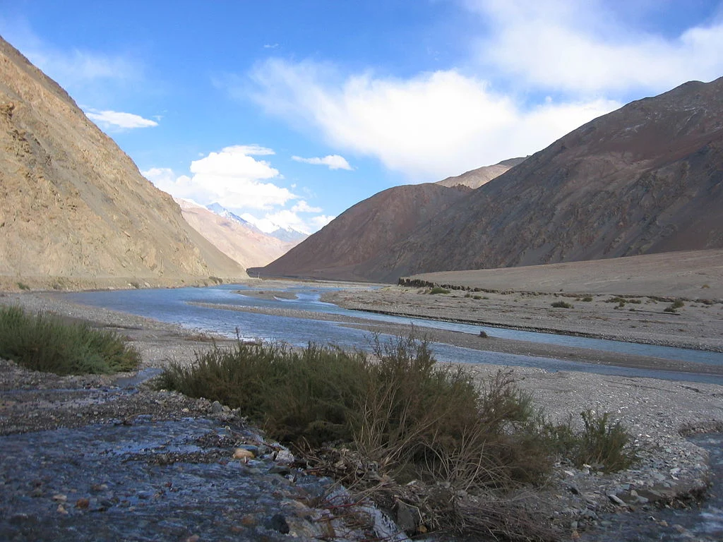 Karakash River in Aksai Chin