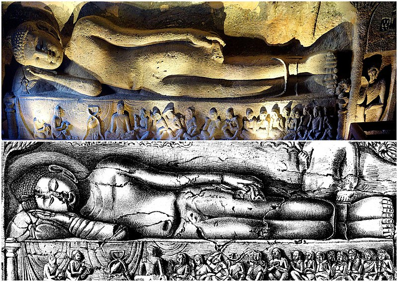 Mahaparinirvana, Cave 21, Ajanta