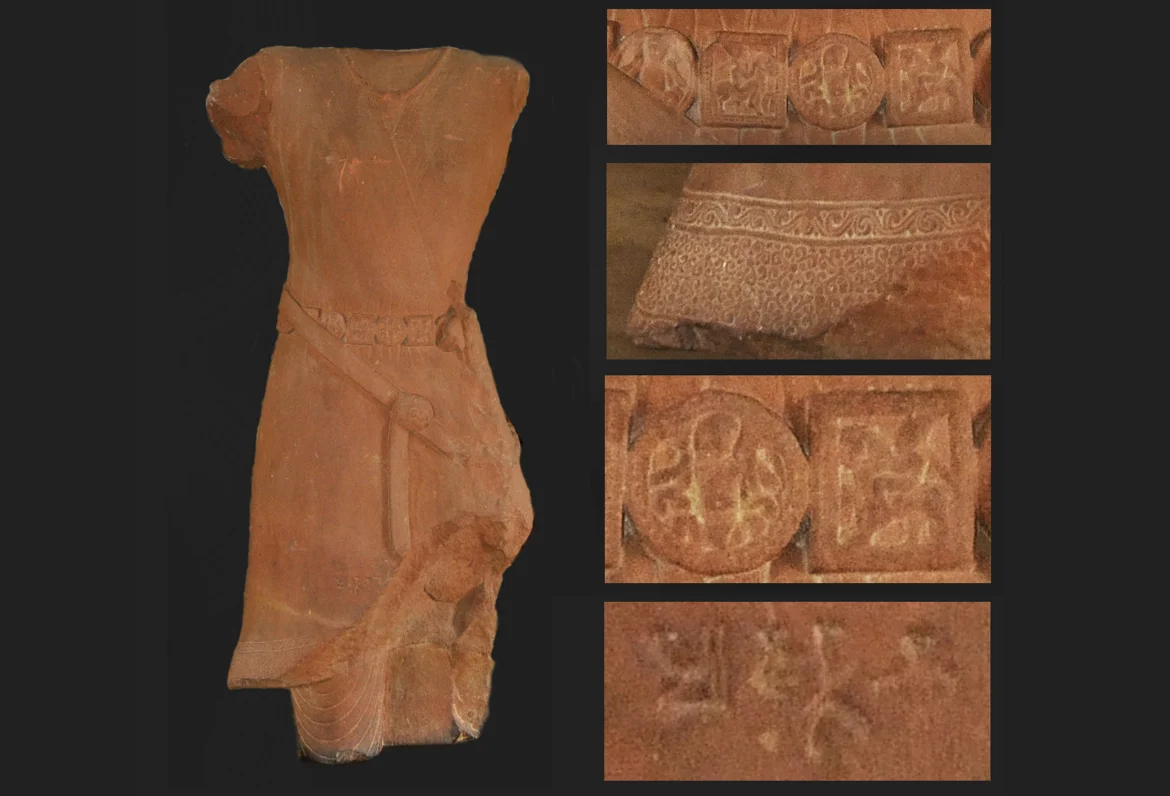 A statue of Chashtana (inscribed with his name) found at Ujjain in Madhya Pradesh
