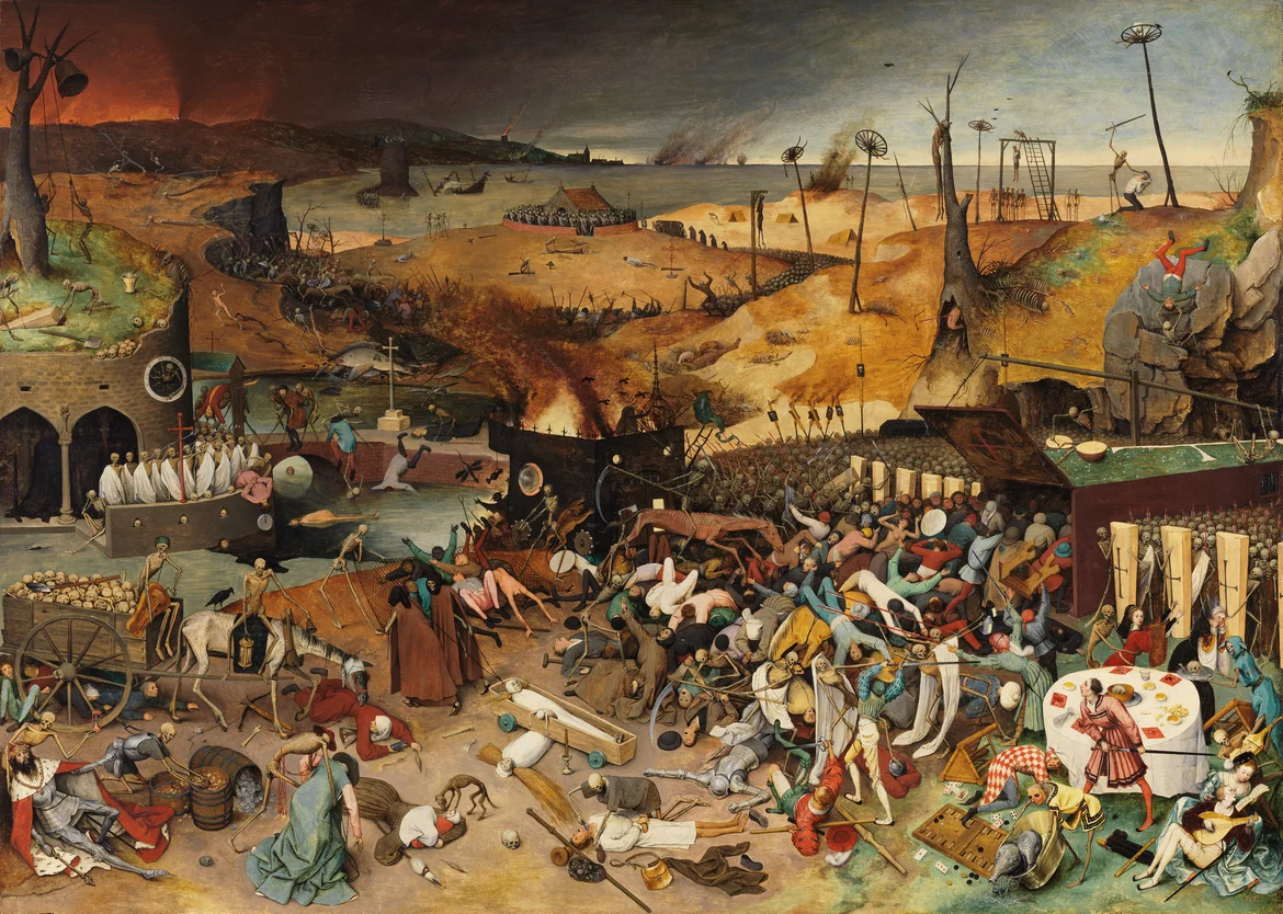 Pieter Bruegel’s <i>The Triumph of Death</i> reflects the social upheaval and terror that followed plague, which devastated medieval Europe. 