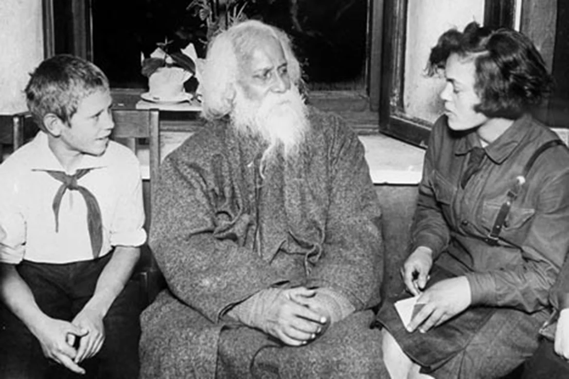 Tagore in Russia in 1930