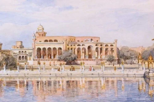 Painting of Bunga Sarkar by William Carpenter, Feb 1854, paint on paper