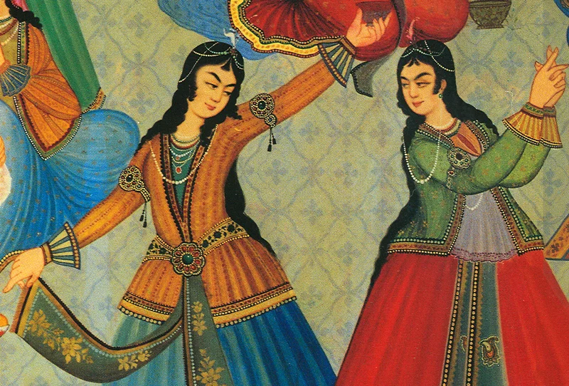 17th century Persian women dancing