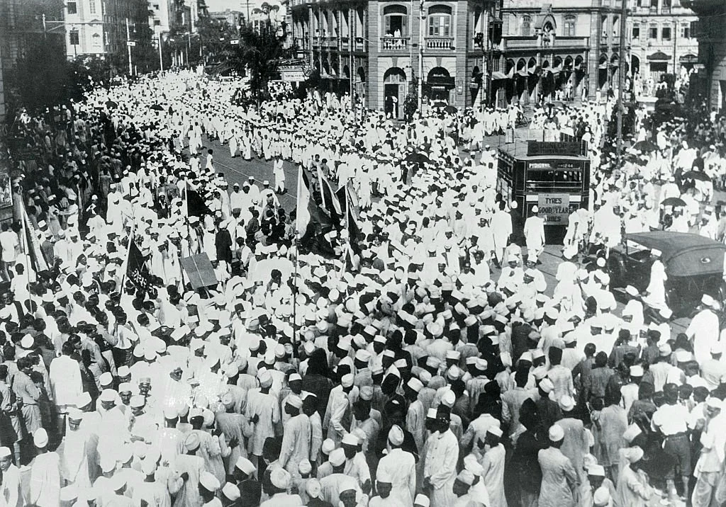 Demonstration at Mumbai during Quit India movement, August 1942