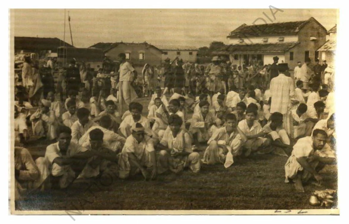 Photograph taken at Chimur by Deputy Commissioner of Chanda District on the 23rd & 25th August 1942