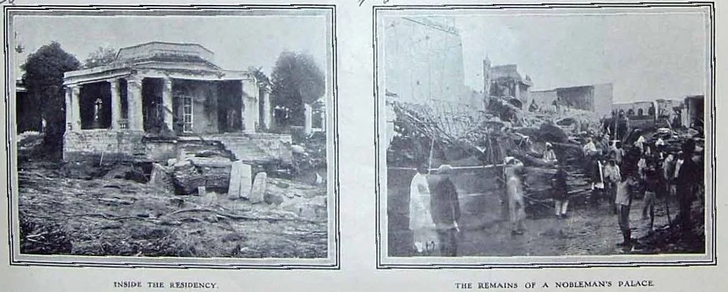Photos of the wreckage caused by the flood, published in <i>The Illustrated London News </i>