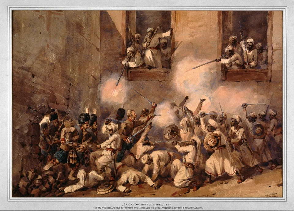 93rd Highlanders entering Sikandar Bagh 
