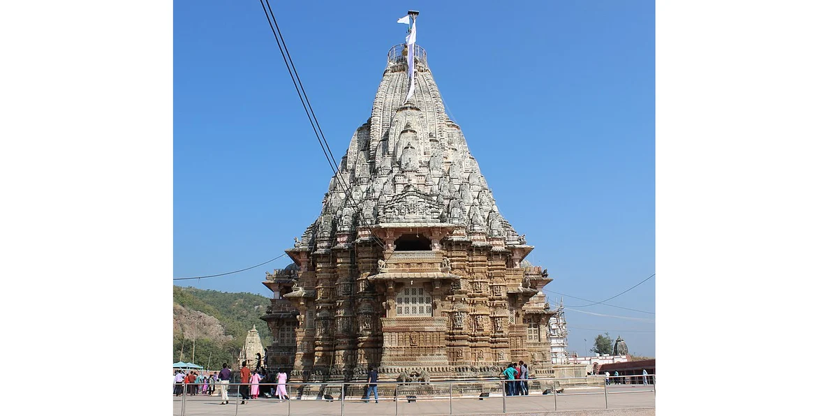 Rear view of the temple