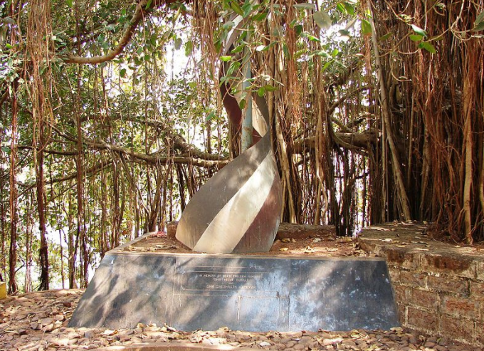 Memorial to freedom fighters in Tiracol