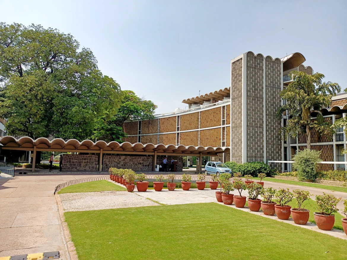 Entrance and portico at India International Centre 