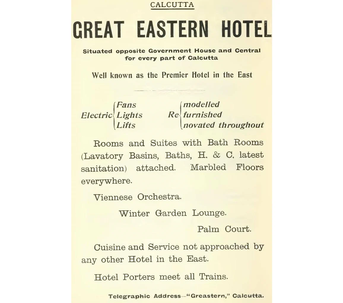 Advertisement for the hotel
