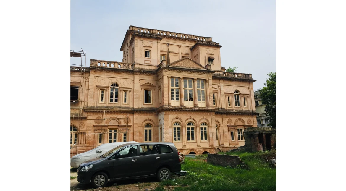 The building during its restoration work