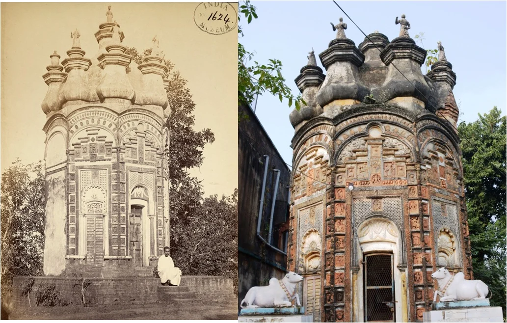 The octagonal Chandranath Shiva Temple in Hetampur