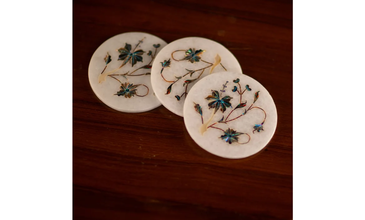 Marble Inlay Coasters