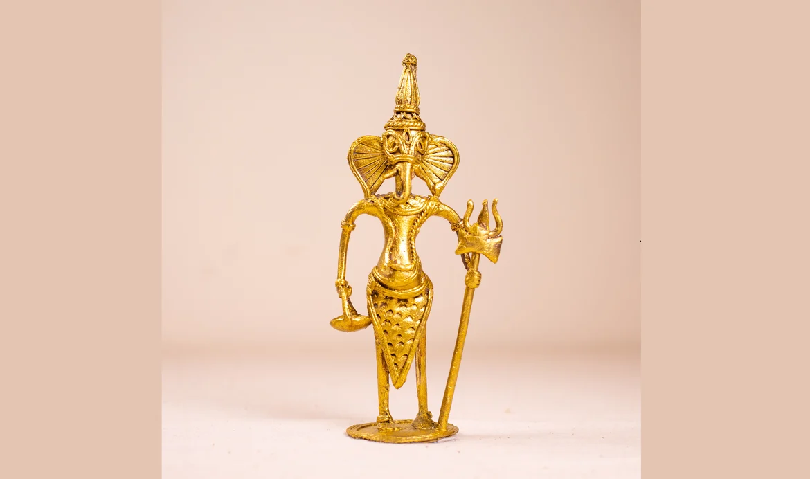 A Dhokra Ganesha figurine