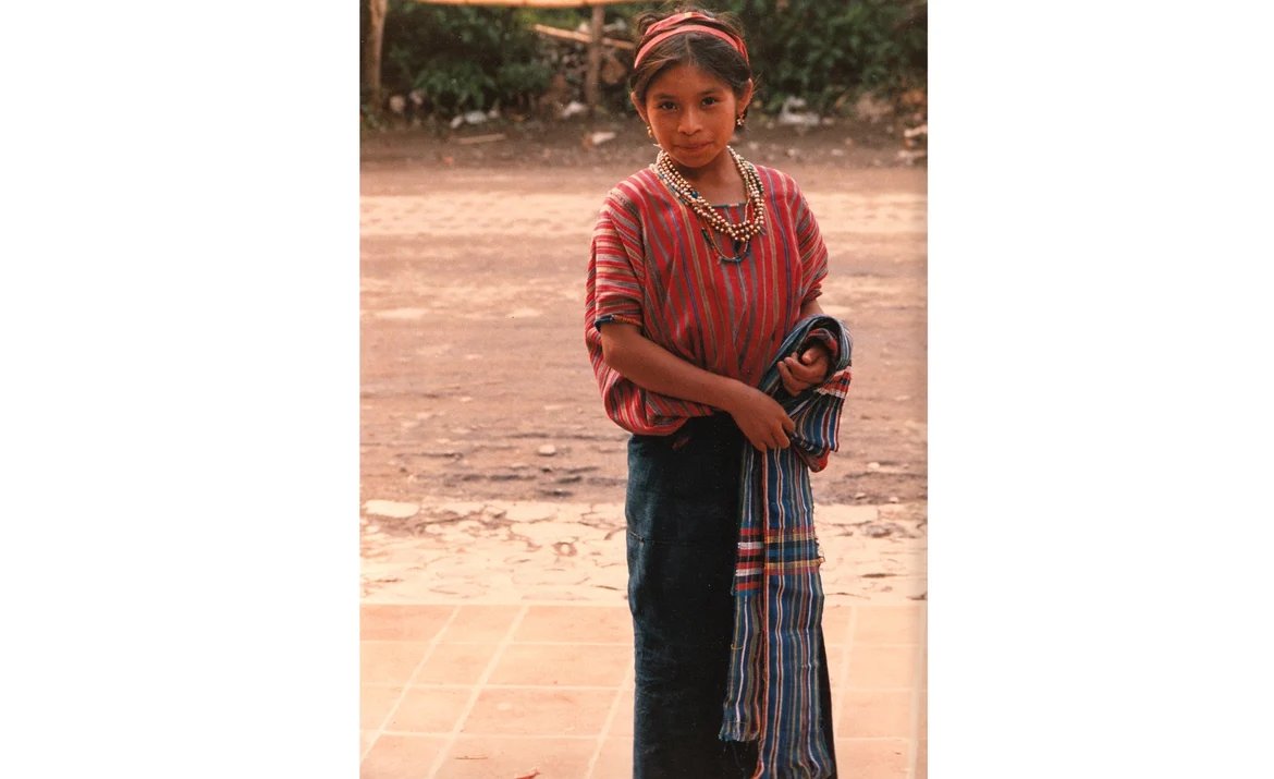 Woman of Guatemala in Ikat clothing