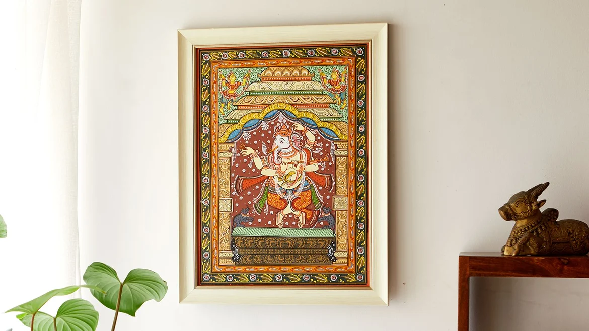 A Pattachitra painting from the Peepul Tree collection