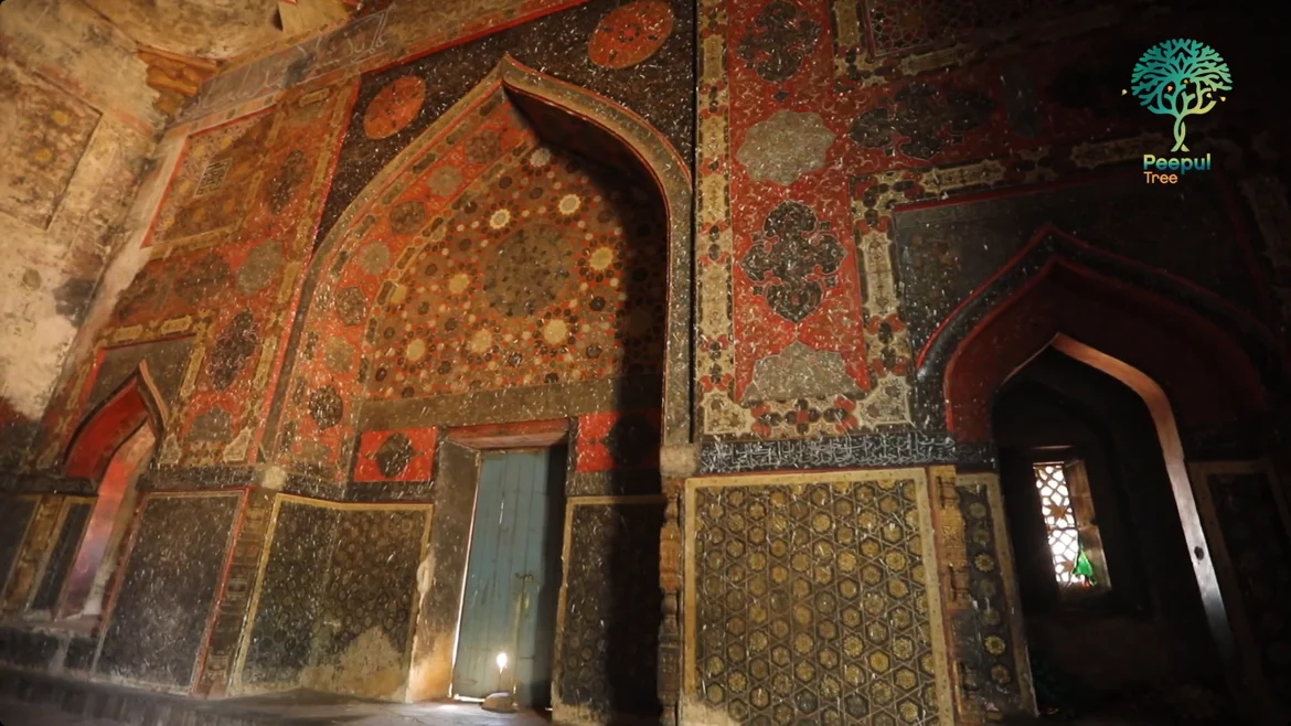 The interiors of the tomb of Sultan Ahmad Wali Shah