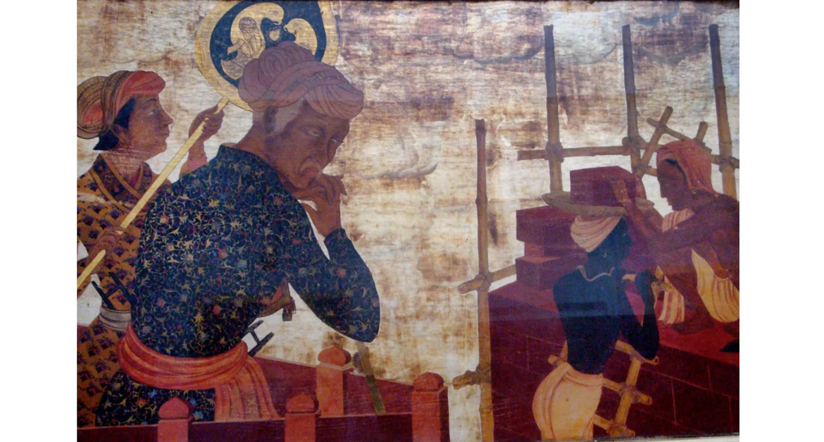 Painting of Akbar by A K Haldar