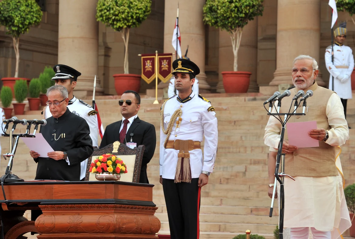 First swearing-in ceremony of Narendra Modi